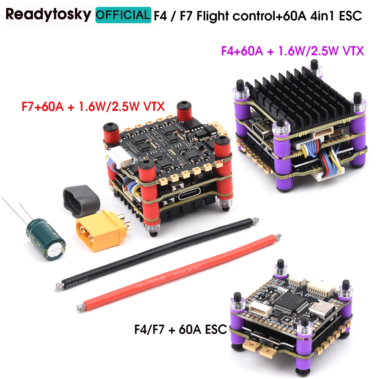 4,9G-5,8G 1,6 W/2,5 W VTX + F7 - Fpv Flight Controller F7 Stack 60A reseña y precio